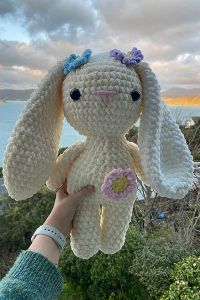 Crochet Flower Bunny