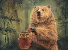 Original Painting - Hunny Bear 