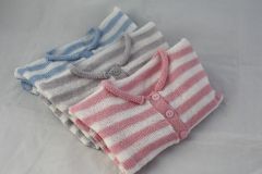 3 button merino striped cardigans