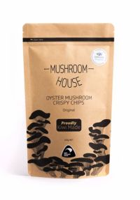 Coated crispy oyster mushroom chips