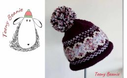 Fair Isle pompom hat