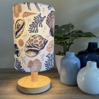 Small beach side table lamp