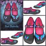 Dark Butterfly - Hot Chocolate Design Shoes