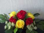 A sample of the beautiful silk flowers available for your cemetery flower requirements.