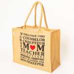 Natural Jute carry bag for M♥M